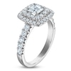 Thumbnail Image 2 of Brilliant Moments Princess-Cut Diamond Double Halo Engagement Ring 1-1/3 ct tw 14K White Gold