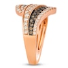 Thumbnail Image 2 of Le Vian Chocolate Ombré Diamond Swirl Ring 7/8 ct tw 14K Strawberry Gold