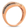 Thumbnail Image 3 of Le Vian Chocolate Ombré Diamond Swirl Ring 7/8 ct tw 14K Strawberry Gold