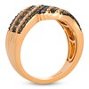 Thumbnail Image 2 of Le Vian Chocolate Diamond Bypass Ring 7/8 ct tw 14K Strawberry Gold