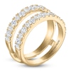 Thumbnail Image 2 of Vera Wang VOW Baguette & Round-Cut Lab-Grown Diamond Enhancer Ring 1-1/2 ct tw 14K Yellow Gold