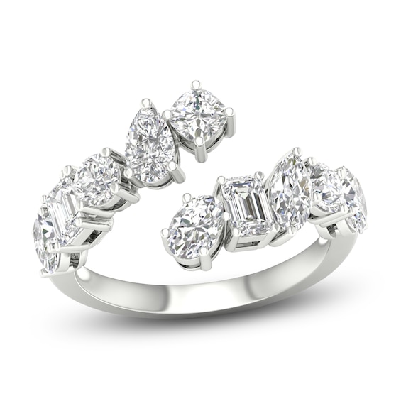 Jared Signature Cushion, Oval, Round, Pear, Marquise & Emerald-Cut Lab-Grown Diamond Wrap Ring 2 ct tw 14K White Gold