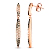 Thumbnail Image 1 of Le Vian Chocolate Ombré Diamond Drop Earrings 7/8 ct tw 14K Strawberry Gold