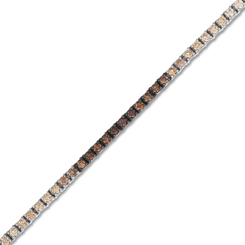 Main Image 2 of Le Vian Chocolate Ombré Diamond Tennis Bracelet 1-3/4 ct tw 14K Vanilla Gold 7"
