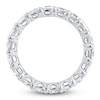 Thumbnail Image 2 of Certified Princess-Cut Diamond Eternity Band 4-7/8 to 6-1/3 ct tw Platinum