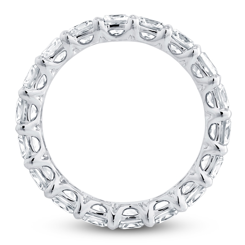 Main Image 2 of Certified Princess-Cut Diamond Eternity Band 4-7/8 to 6-1/3 ct tw Platinum