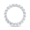 Thumbnail Image 3 of Emerald-Cut Lab-Grown Diamond Eternity Band 5-3/4 to 6-7/8 ct tw 14K White Gold