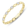 Thumbnail Image 2 of Shy ICON Lumeria Baguette & Round-Cut Diamond Pillow Link Bangle Bracelet 3/8 ct tw 14K Yellow Gold B22001084V4ZS