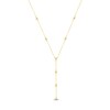 Thumbnail Image 1 of Jared Signature Mini Bezel Collection Diamond "Y" Station Necklace 1/3 ct tw 10K Yellow Gold 18"