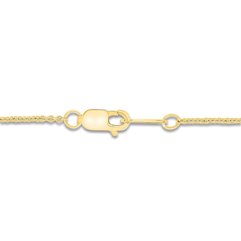 Main Image 3 of Jared Signature Mini Bezel Collection Diamond "Y" Station Necklace 1/3 ct tw 10K Yellow Gold 18"