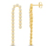 Thumbnail Image 1 of Jared Signature Mini Bezel Collection Diamond Drop Earrings 1-1/4 ct tw 10K Yellow Gold