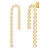 Thumbnail Image 2 of Jared Signature Mini Bezel Collection Diamond Drop Earrings 1-1/4 ct tw 10K Yellow Gold