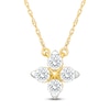 Thumbnail Image 1 of Jared Signature Lab-Grown Diamond Flower Necklace 1/2 ct tw 14K Yellow Gold 18"