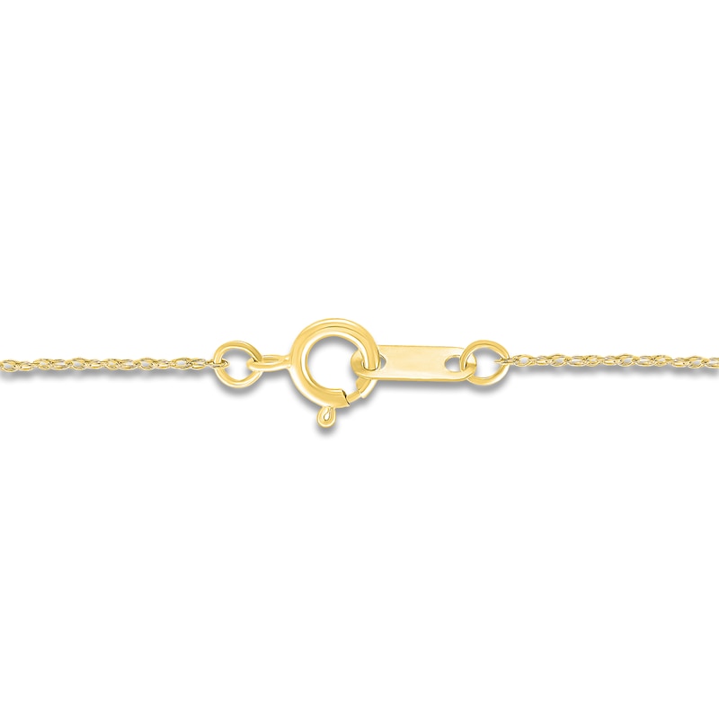 Main Image 3 of Jared Signature Lab-Grown Diamond Flower Necklace 1/2 ct tw 14K Yellow Gold 18"