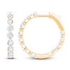 Thumbnail Image 1 of Jared Signature Lab-Grown Diamond Inside-Out Hoop Earrings 2 ct tw 14K Yellow Gold