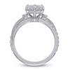 Thumbnail Image 4 of Certified Marquise-Cut Lab-Grown Diamond Hidden Halo Engagement Ring 3-1/2 ct tw 14K White Gold