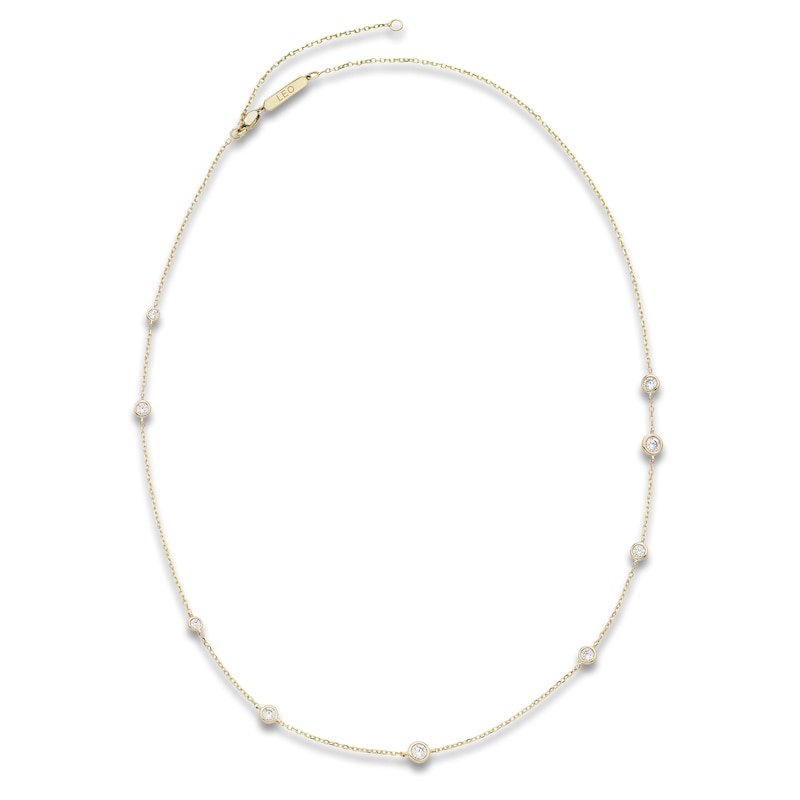 Main Image 1 of Constellations by Jared Lab-Grown Diamond Leo Necklace 3/4 ct tw 10K Yellow Gold 18"
