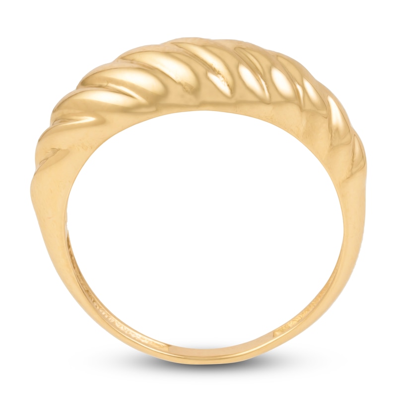 Main Image 2 of Italia D'Oro High-Polish Wave Ring 14K Yellow Gold