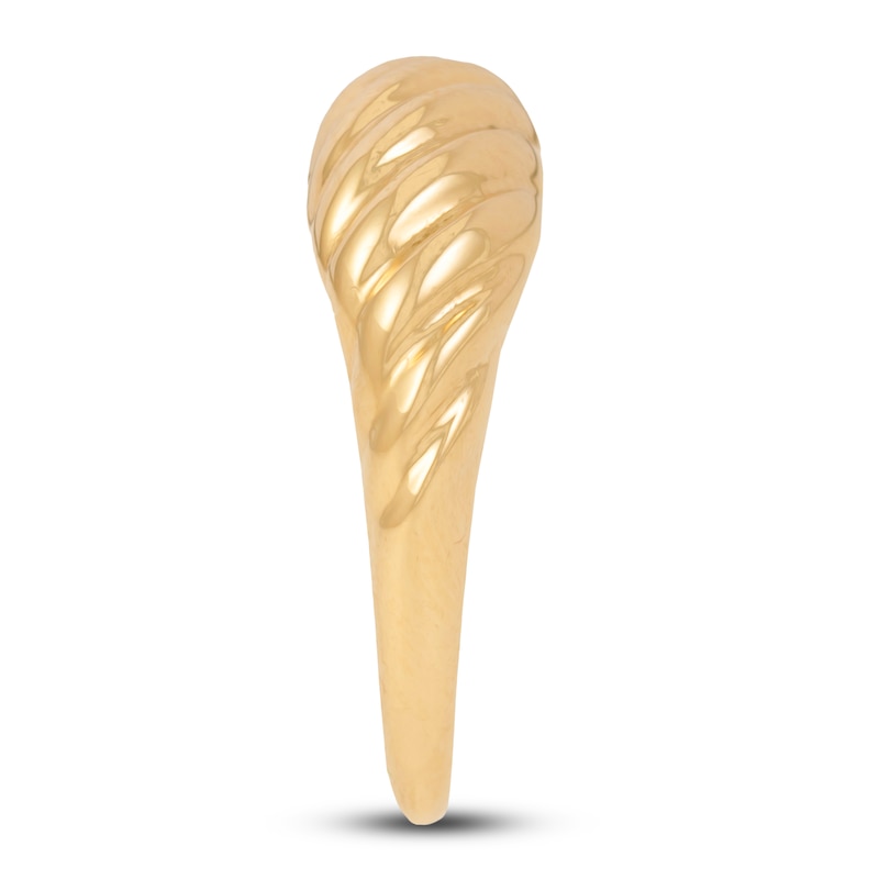 Main Image 3 of Italia D'Oro High-Polish Wave Ring 14K Yellow Gold