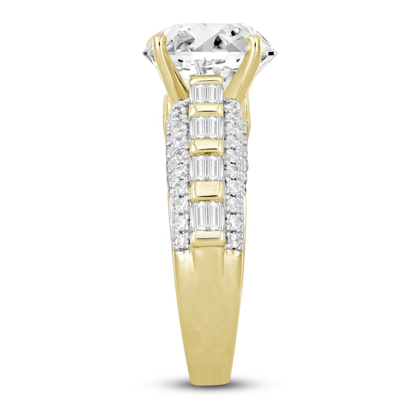 Main Image 3 of Diamond Engagement Ring 4 ct tw Round 18K Yellow Gold