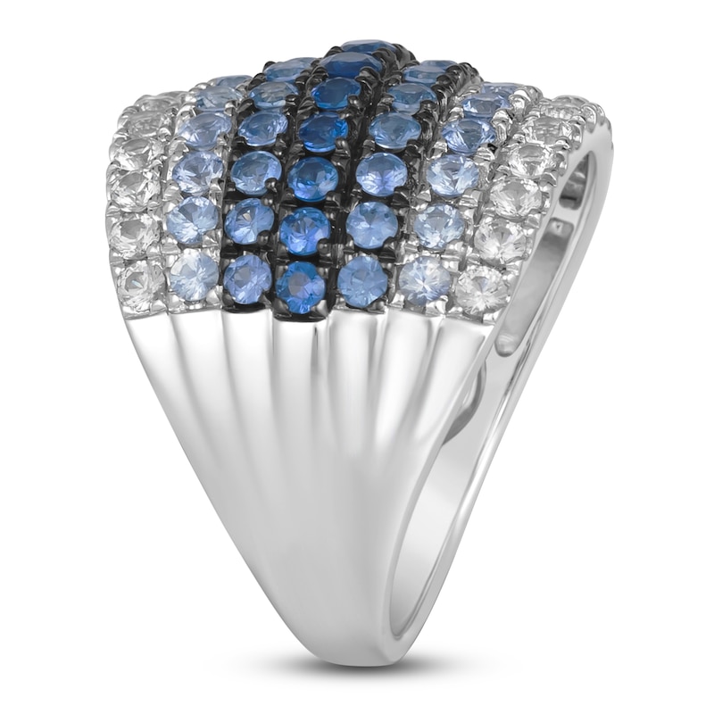 Main Image 3 of Le Vian Natural Sapphire Ombre Ring 14K Vanilla Gold