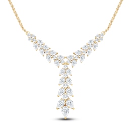 Pnina Tornai Pear-Shaped & Round Diamond Necklace 2 ct tw 14K Yellow Gold