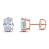 Thumbnail Image 1 of Oval-Cut Lab-Grown Diamond Solitaire Stud Earrings 1 ct tw 14K Rose Gold (F/SI2)