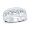 Thumbnail Image 1 of Men's Pnina Tornai Lab-Grown Round Diamond Anniversary Band 1-1/2 ct tw 14K White Gold