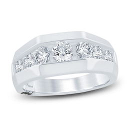 Men's Pnina Tornai Lab-Grown Round Diamond Anniversary Band 1-1/2 ct tw 14K White Gold