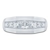 Thumbnail Image 3 of Men's Pnina Tornai Lab-Grown Round Diamond Anniversary Band 1-1/2 ct tw 14K White Gold