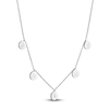 Thumbnail Image 2 of Multi-Diamond Station Drop Necklace 1/4 ct tw Sterling Silver 20"