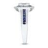 Thumbnail Image 2 of Kallati Natural Blue Sapphire & Diamond Double Frame Ring 1/2 ct tw 14K White Gold
