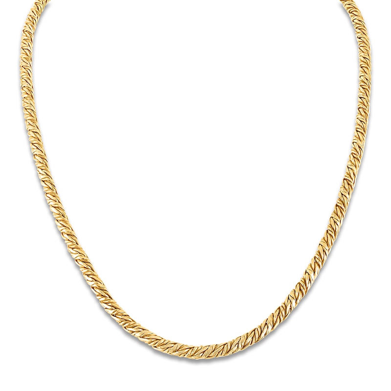 Main Image 1 of 1933 by Esquire Men's Twist Rope Chain Necklace 14K Yellow Gold-Plated Sterling Silver 22"