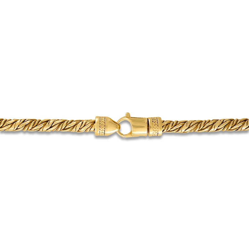 Main Image 3 of 1933 by Esquire Men's Twist Rope Chain Necklace 14K Yellow Gold-Plated Sterling Silver 22"