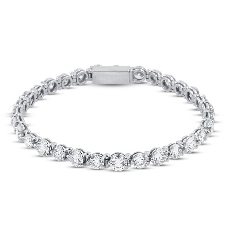 Main Image 1 of Diamond Tennis Bracelet 12-1/3 ct tw Round 14K White Gold