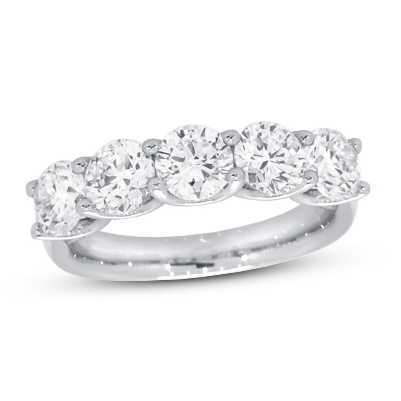 Main Image 1 of Diamond Anniversary Ring 2-1/3 ct tw Round Platinum