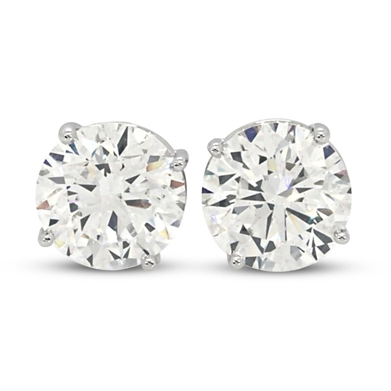 Main Image 1 of Diamond Stud Earrings 3-1/4 ct tw Round 14K White Gold (VS2/F)