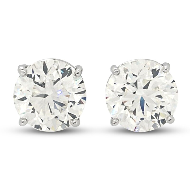 Main Image 1 of Diamond Stud Earrings 3-1/2 ct tw Round 14K White Gold (VS2/I)