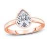 Thumbnail Image 1 of Diamond Solitaire Engagement Ring 2 ct tw Bezel-Set Pear-cut 14K Rose Gold (I2/I)
