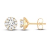 Thumbnail Image 2 of Diamond Stud Earrings 1/4 ct tw Round 14K Yellow Gold