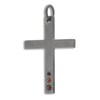 Thumbnail Image 0 of Marco Dal Maso Men's Natural Garnet Cross Charm Sterling Silver