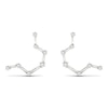 Thumbnail Image 1 of Diamond Aquarius Constellation Earrings 1/8 ct tw Round 14K White Gold