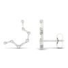 Thumbnail Image 2 of Diamond Aquarius Constellation Earrings 1/8 ct tw Round 14K White Gold