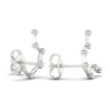 Thumbnail Image 3 of Diamond Aquarius Constellation Earrings 1/8 ct tw Round 14K White Gold