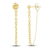 Thumbnail Image 1 of Cable Chain Drop Earrings 14K Yellow Gold