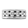 Thumbnail Image 2 of Men's Black & White Diamond Anniversary Ring 1/4 ct tw Round 14K White Gold