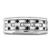 Thumbnail Image 3 of Men's Black & White Diamond Anniversary Ring 1/4 ct tw Round 14K White Gold