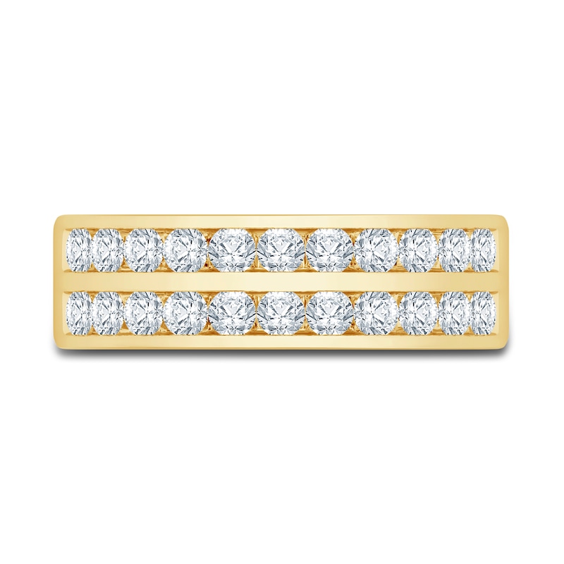 Main Image 3 of Men's Diamond Ring 1 ct tw Round 14K Yellow Gold