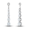 Thumbnail Image 1 of Diamond Dangle Earring Jackets 3/4 ct tw Round 14K White Gold (Jacket Only)