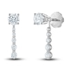 Thumbnail Image 2 of Diamond Dangle Earring Jackets 3/4 ct tw Round 14K White Gold (Jacket Only)